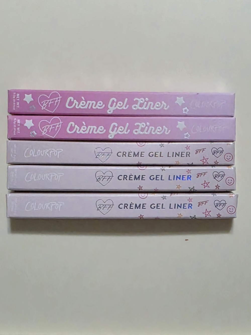 RARE ColourPop BFF Creme Gel Eyeliner Lot of 5 BNIB Pastel Rare Limited Edition